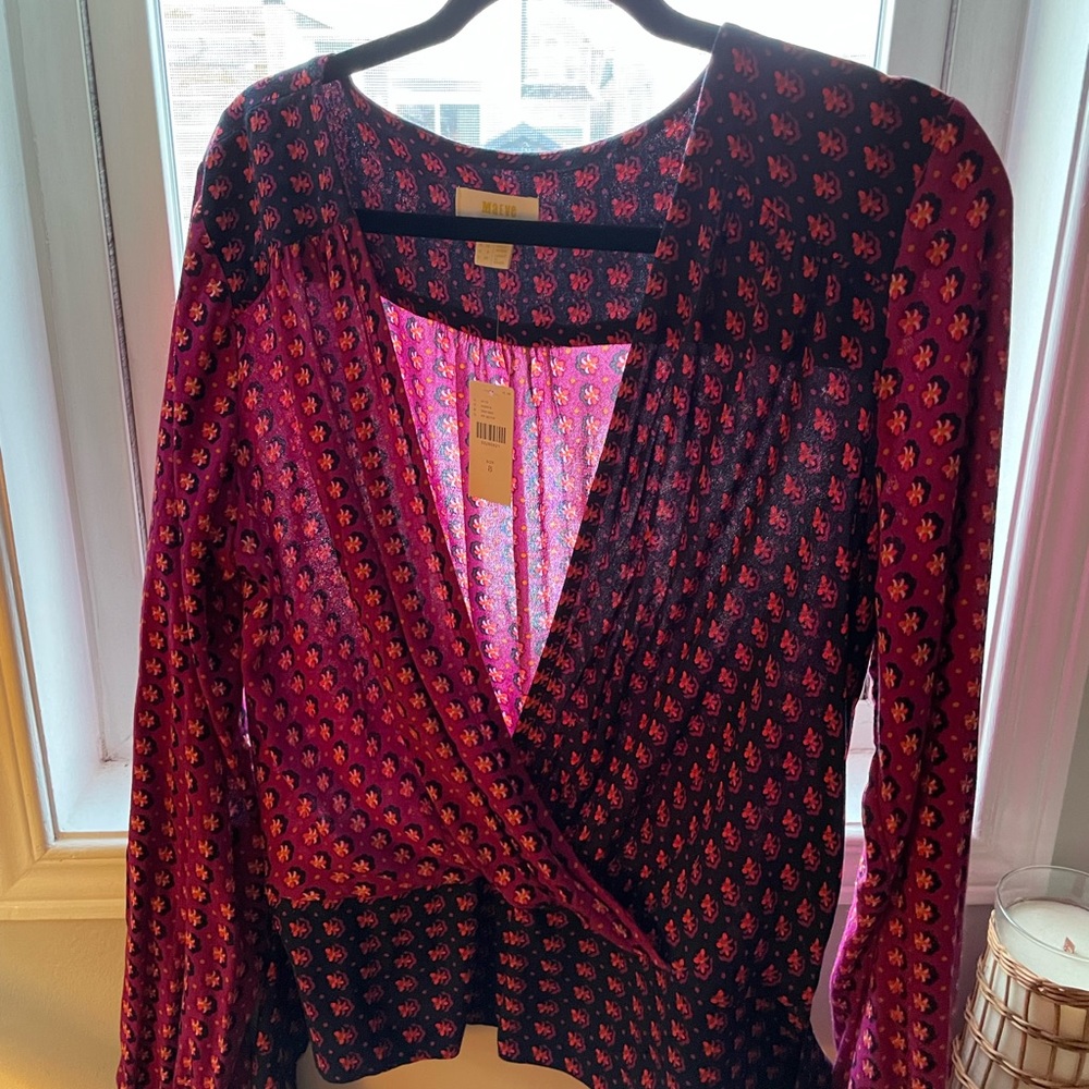 Anthroplogie top size 8